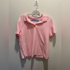pink polo shirt - great for cropping!